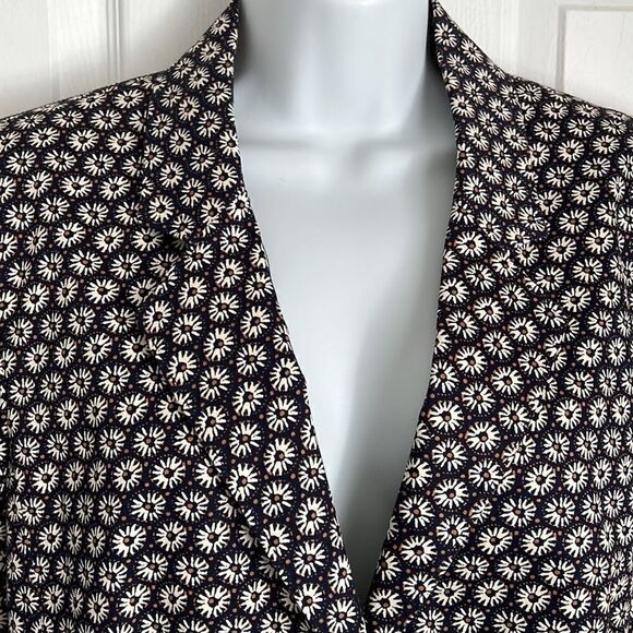 Isaac Mizrahi Daisy Print Blazer Size 14 Nwot - Picture 2 of 13